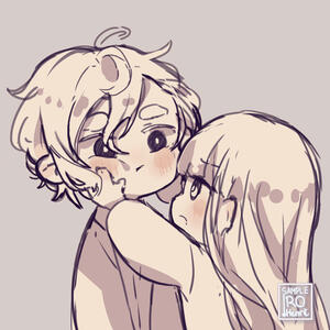 SKetch chibi half body